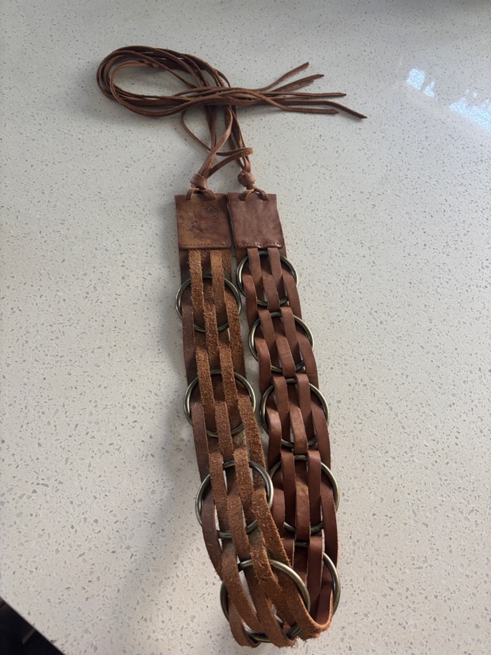 Vintage Lucky Brand Leather Belt Boho M/L BURU0032